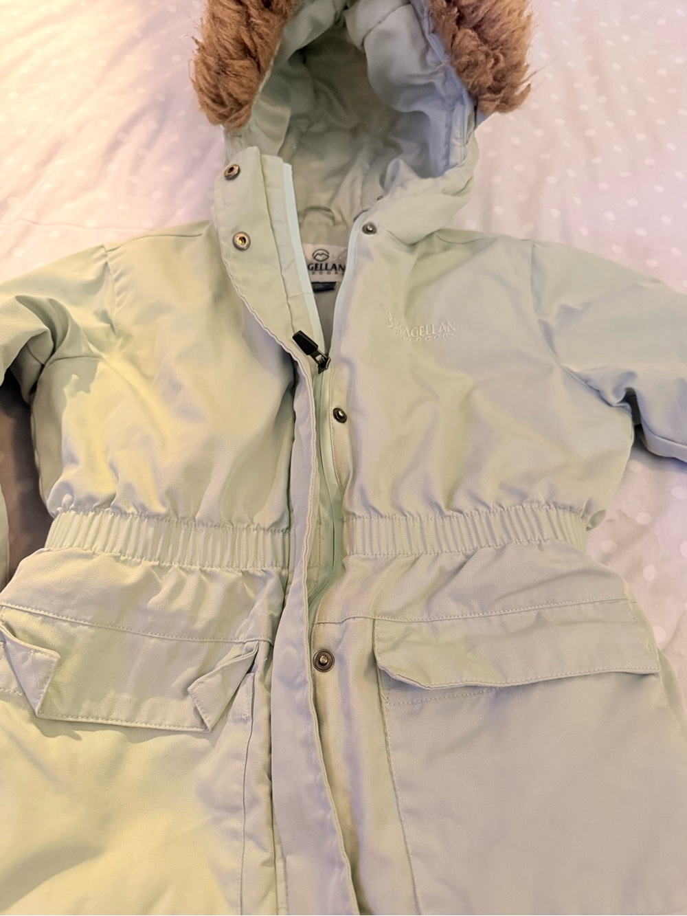 Magellan Outdoors Light Sage Green Puffer Jacket